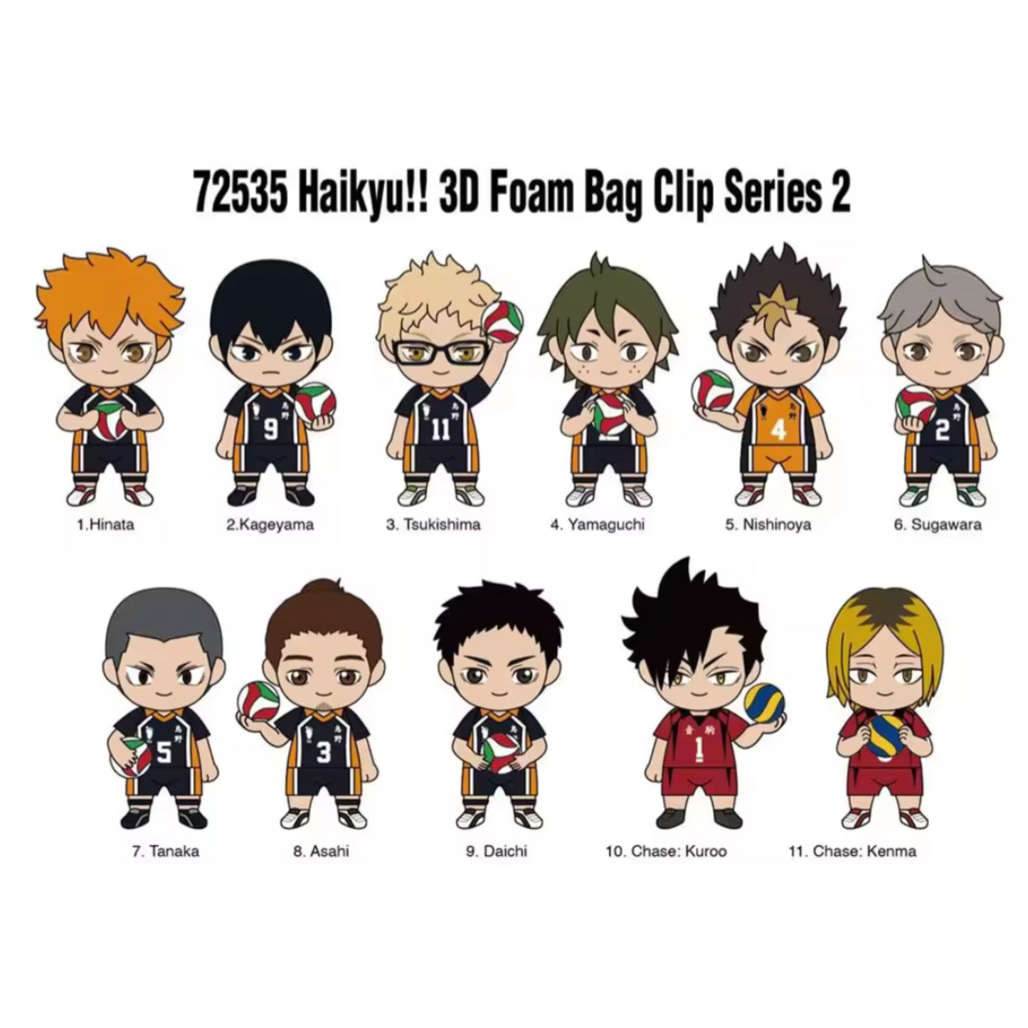 Haikyu!! Officially Licensed Mystery Bag Clip Series 2