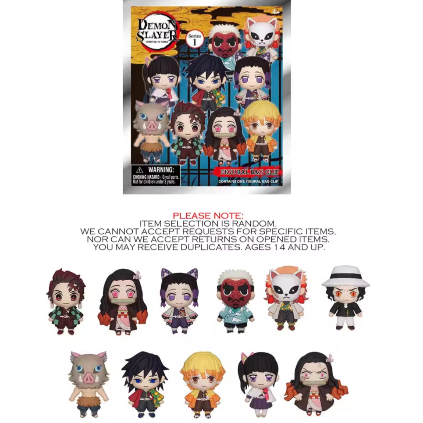 Demon Slayer Officially Licensed Mystery Bag Clip Series 1