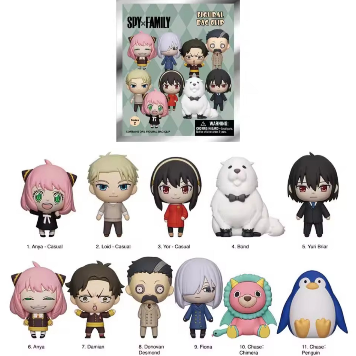 Spy X Family Officially Licensed Mystery Bag Clip Series 2
