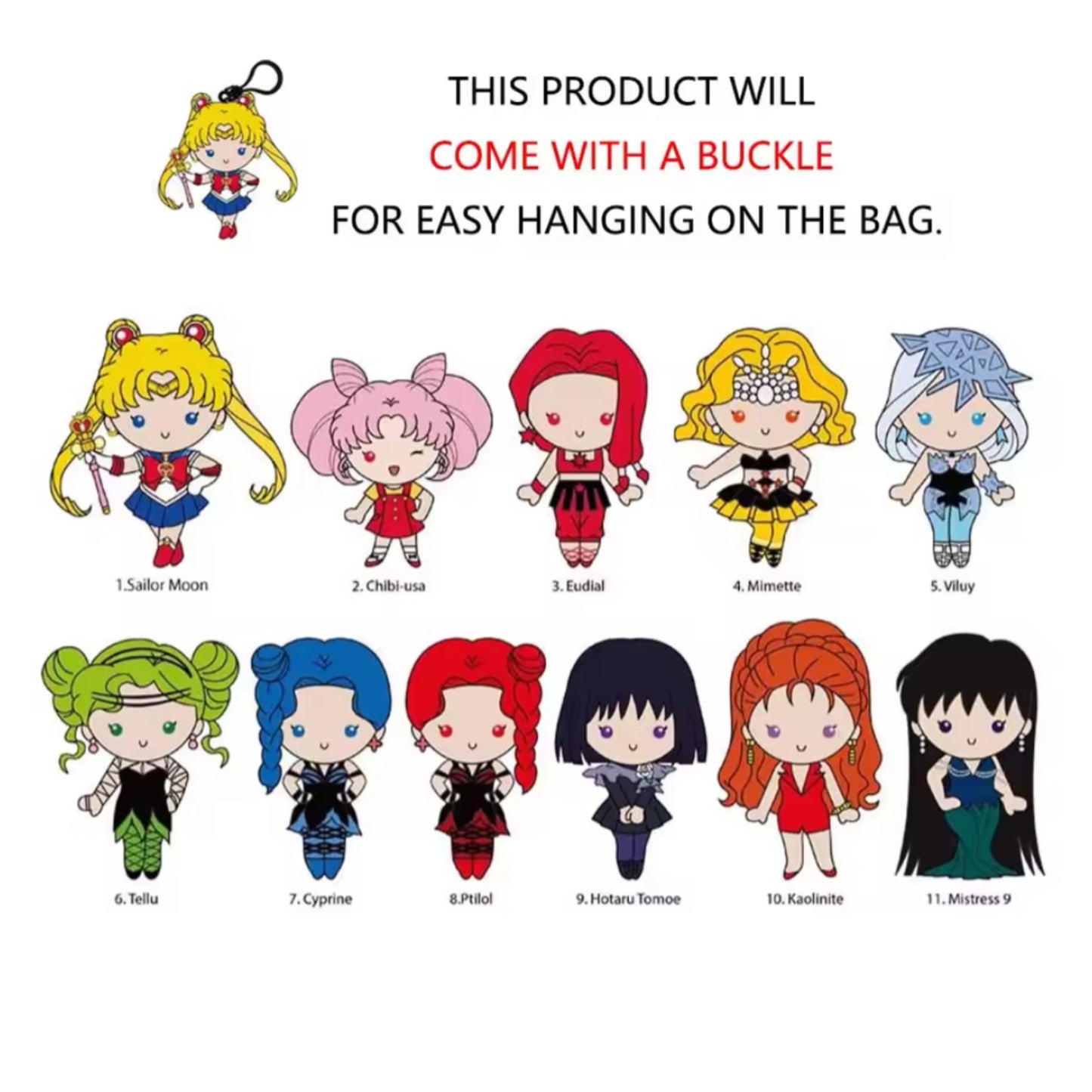 Sailor Moon Officially Licensed Mystery Bag Clip Series 8