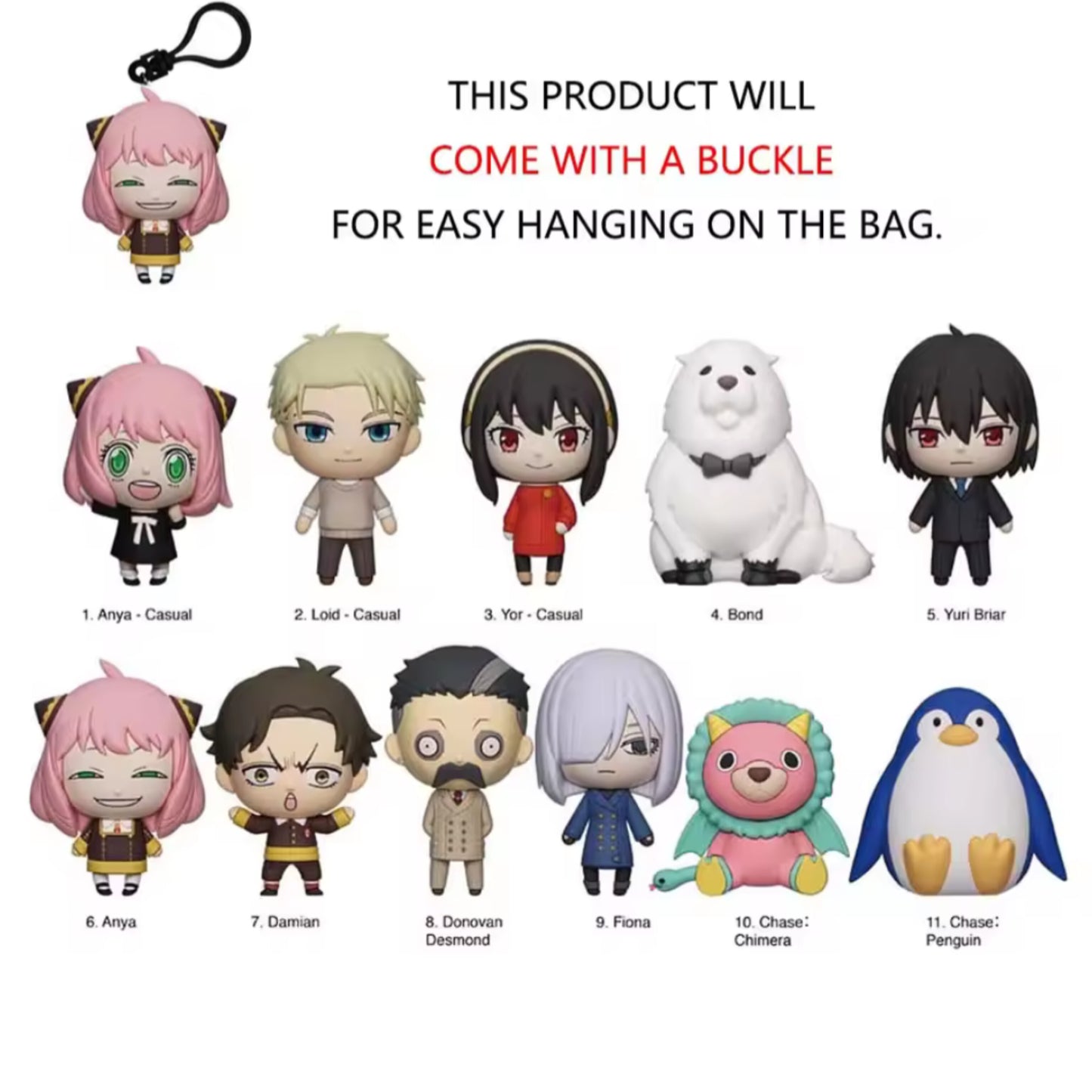 Spy X Family Officially Licensed Mystery Bag Clip Series 2