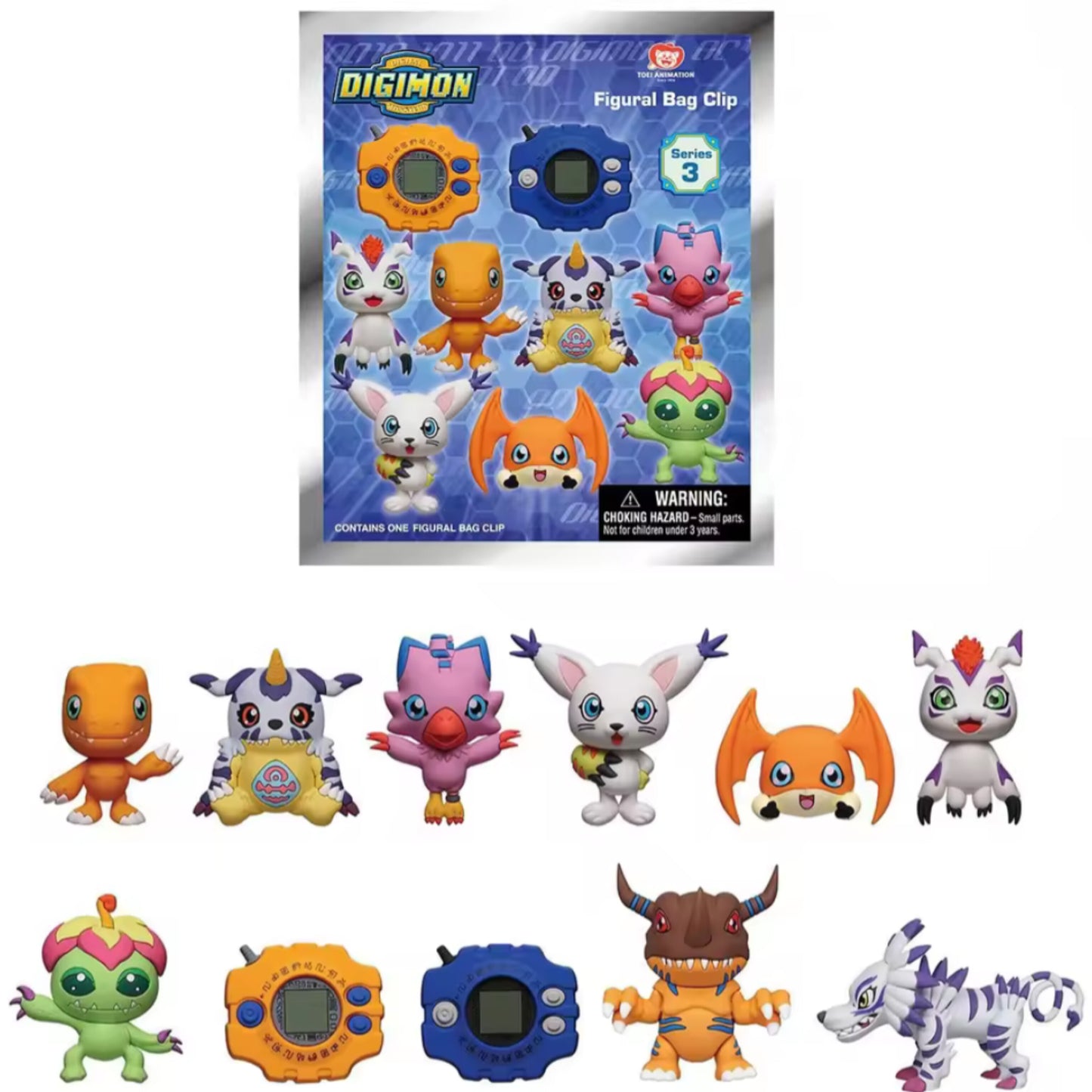 Digimon Officially Licensed Mystery Bag Clip Series 3