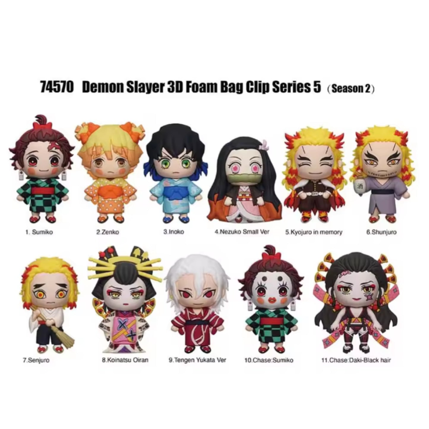 Demon Slayer Officially Licensed Mystery Bag Clip Series 5