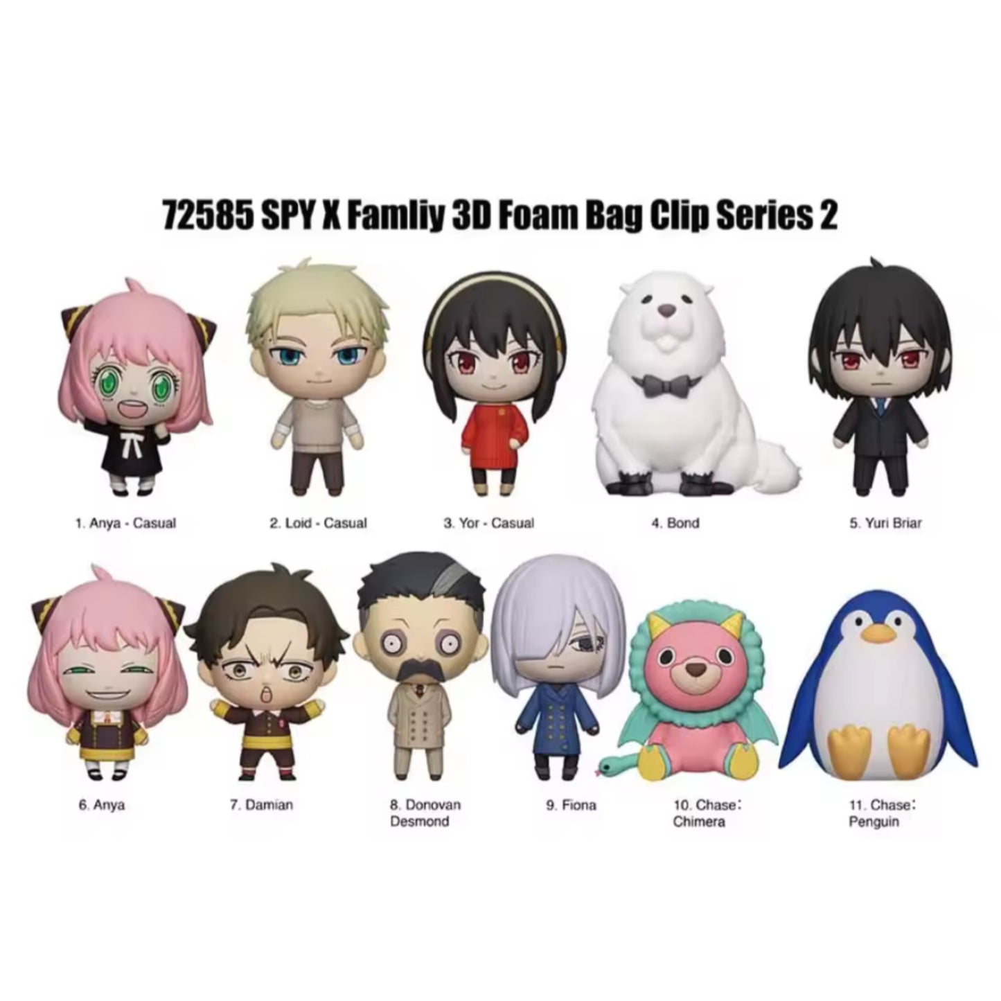 Spy X Family Officially Licensed Mystery Bag Clip Series 2