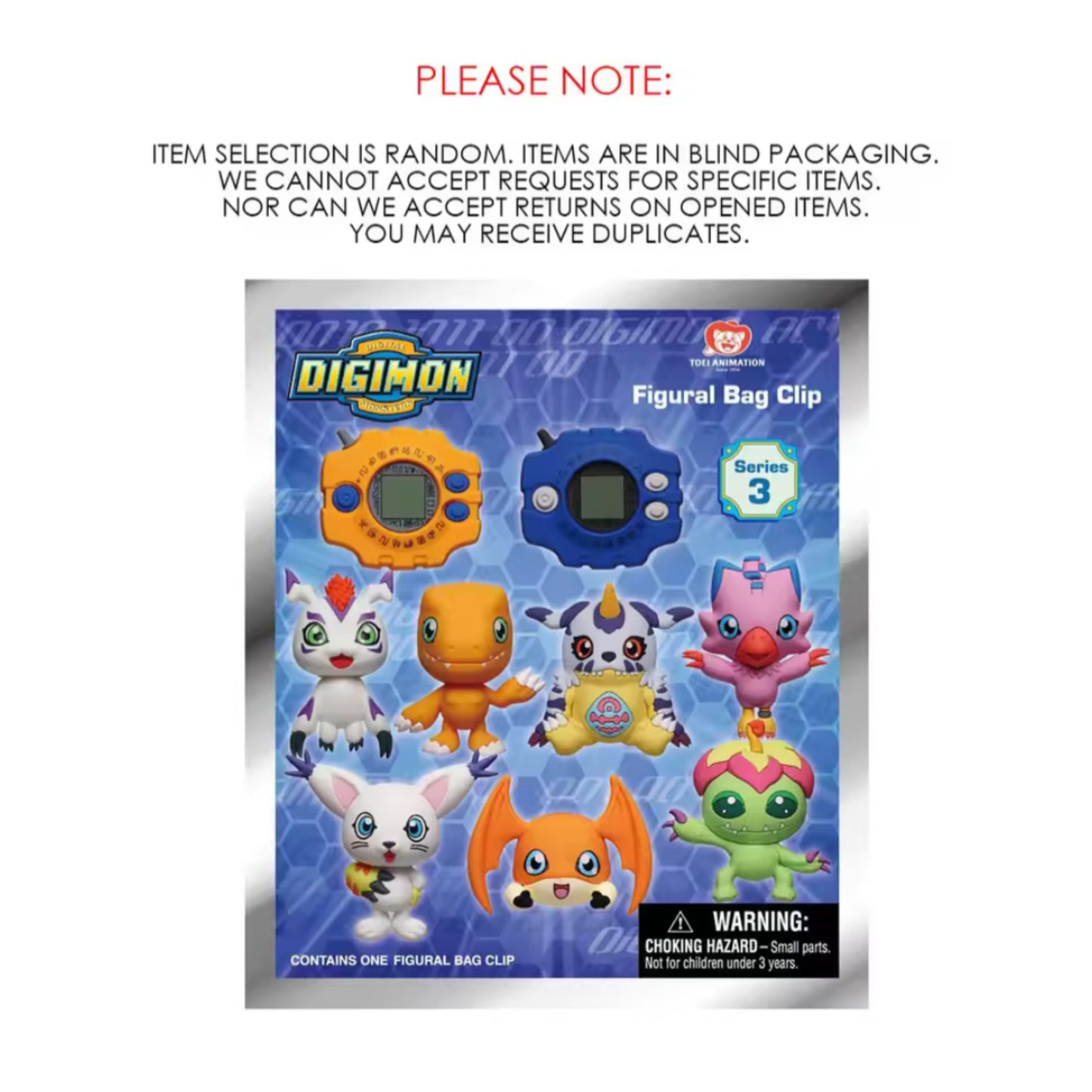 Digimon Officially Licensed Mystery Bag Clip Series 3
