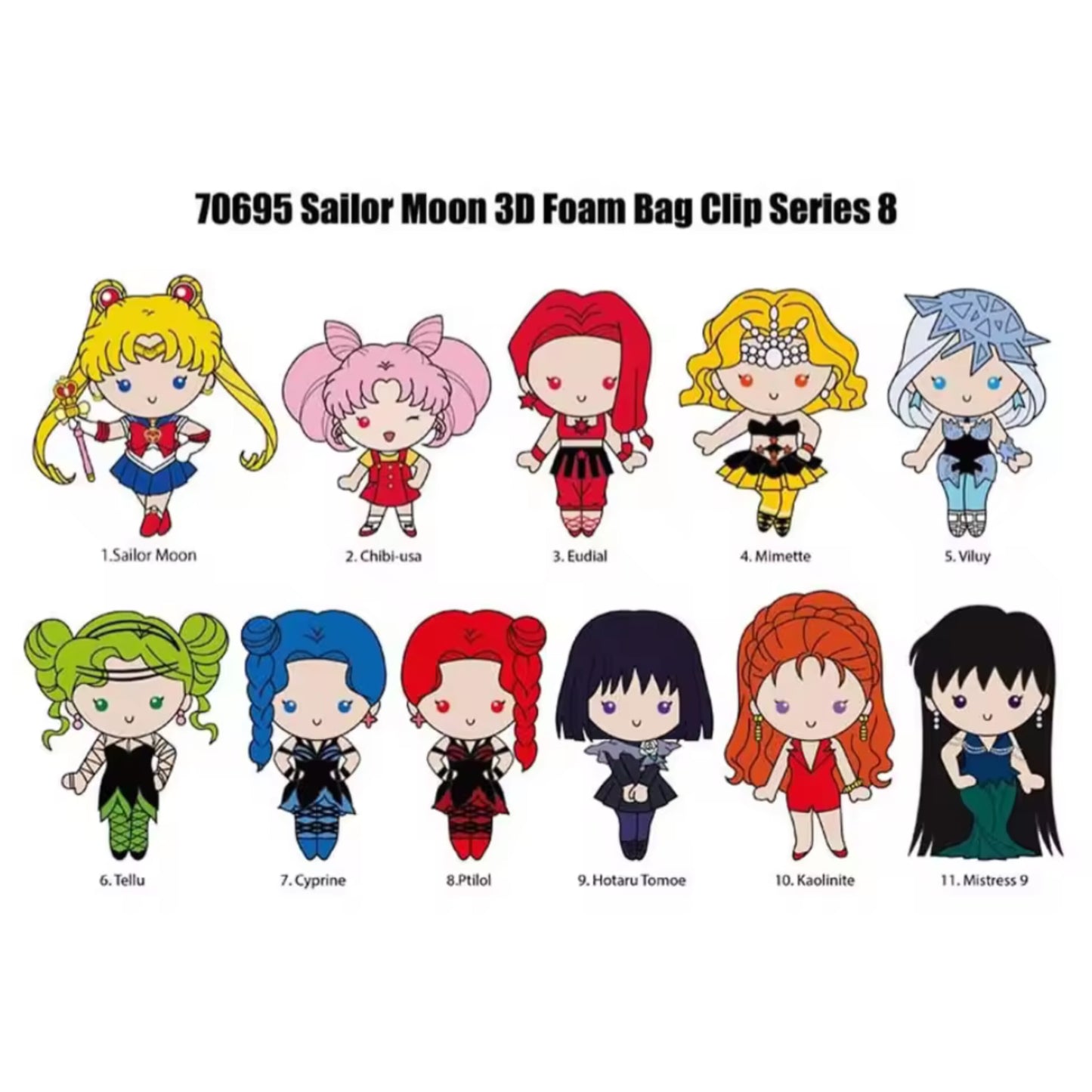 Sailor Moon Officially Licensed Mystery Bag Clip Series 8