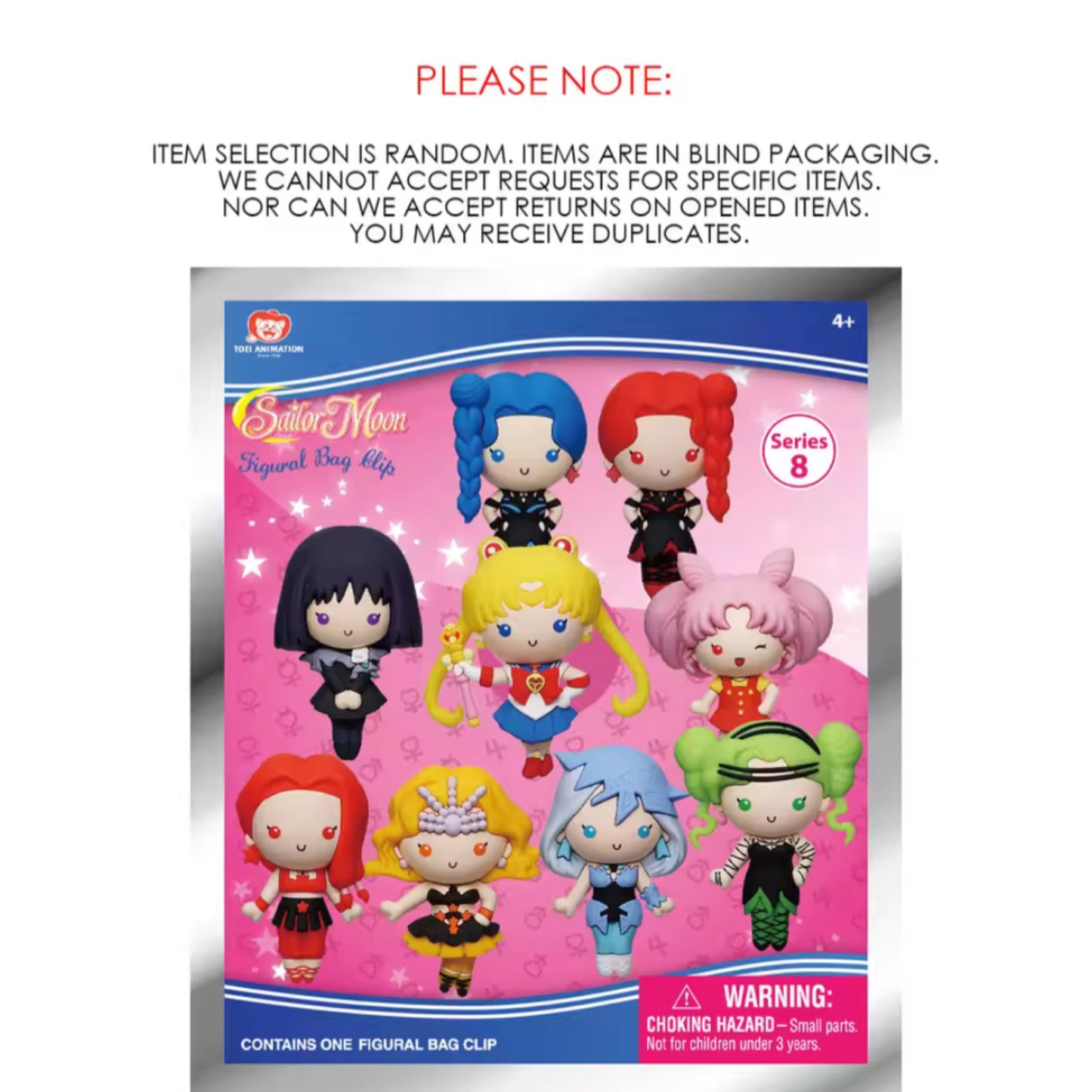 Sailor Moon Officially Licensed Mystery Bag Clip Series 8