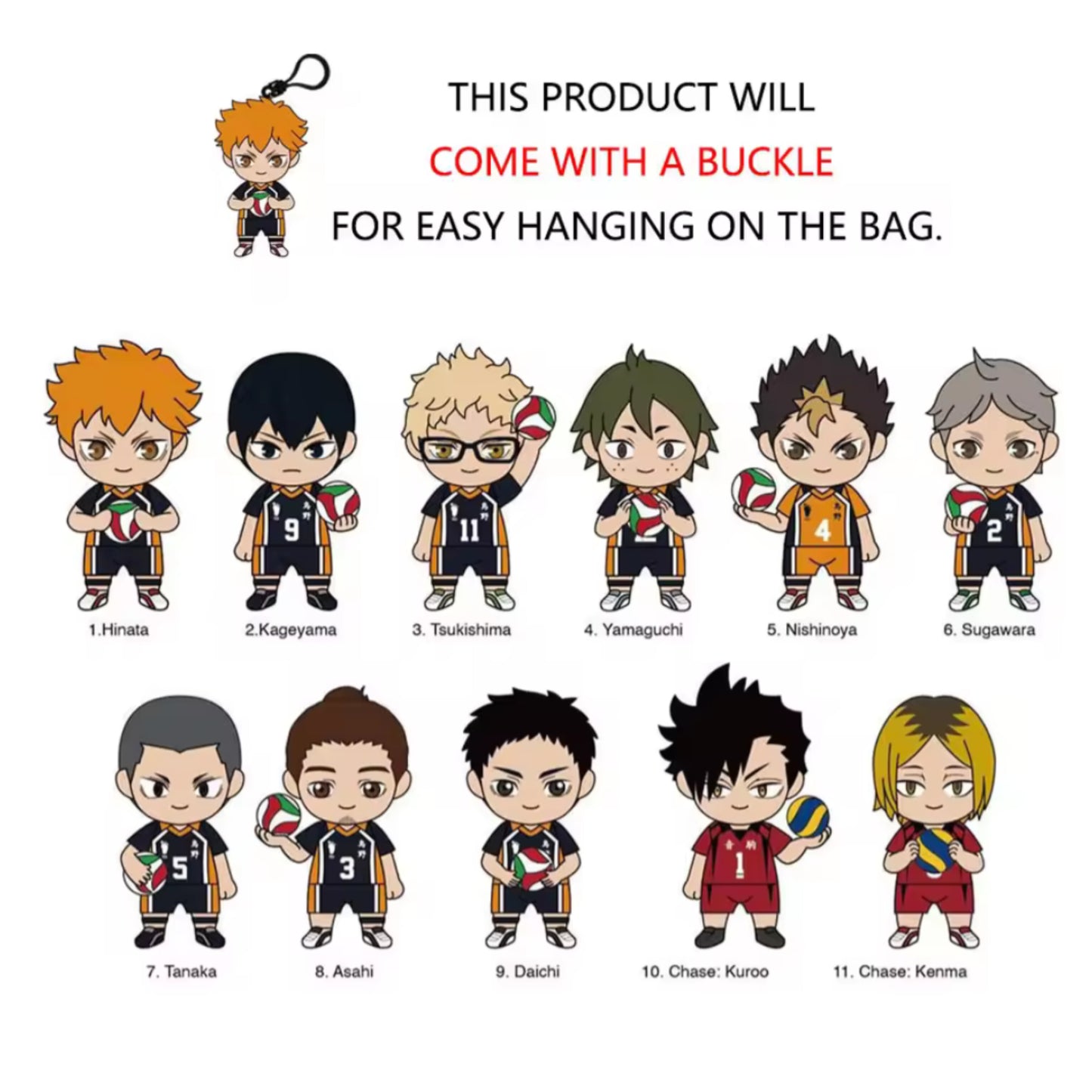 Haikyu!! Officially Licensed Mystery Bag Clip Series 2