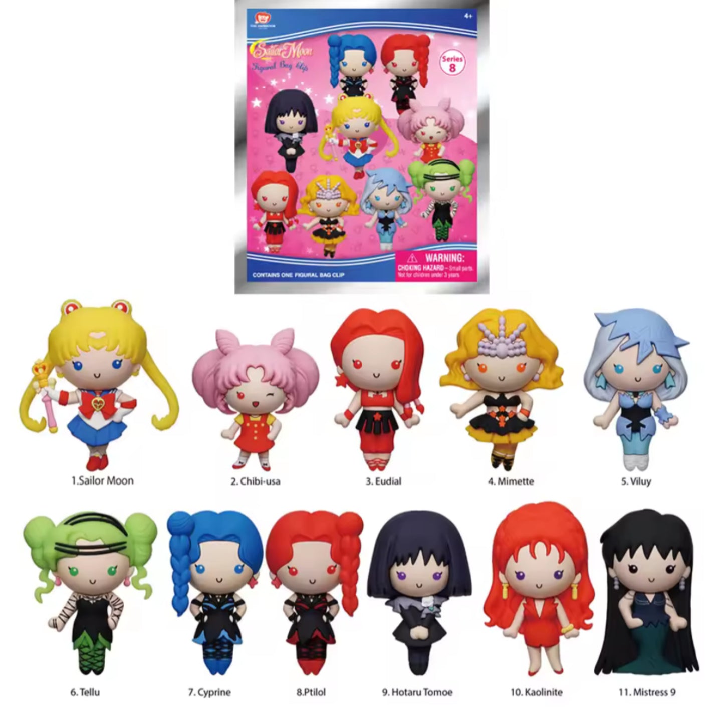 Sailor Moon Officially Licensed Mystery Bag Clip Series 8