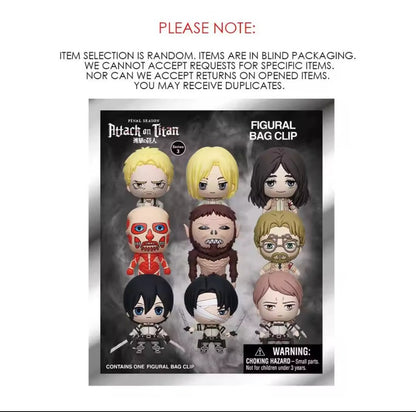 Attack On Titan Officially Licensed Mystery Bag Clip Series 3