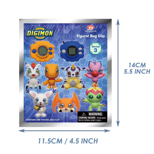 Digimon  Officially Licensed Mystery Bag Clip Series 3