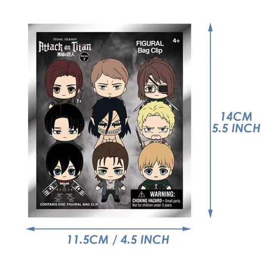 Attack On Titan Officially Licensed Mystery Bag Clip Series 2