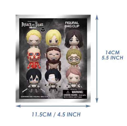 Attack On Titan Officially Licensed Mystery Bag Clip Series 3