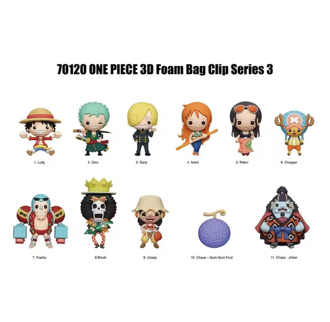 One Piece Officially Licensed Mystery Bag Clip Series 3