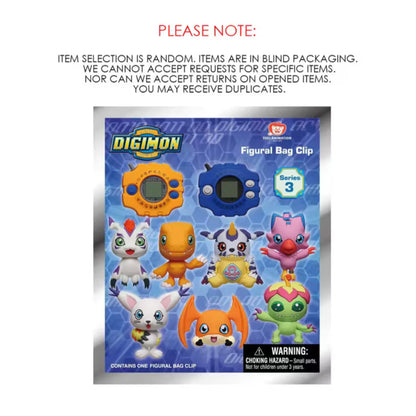 Digimon  Officially Licensed Mystery Bag Clip Series 3