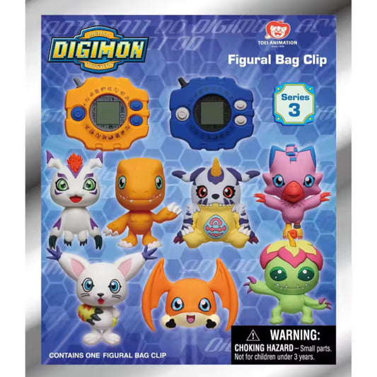 Digimon  Officially Licensed Mystery Bag Clip Series 3